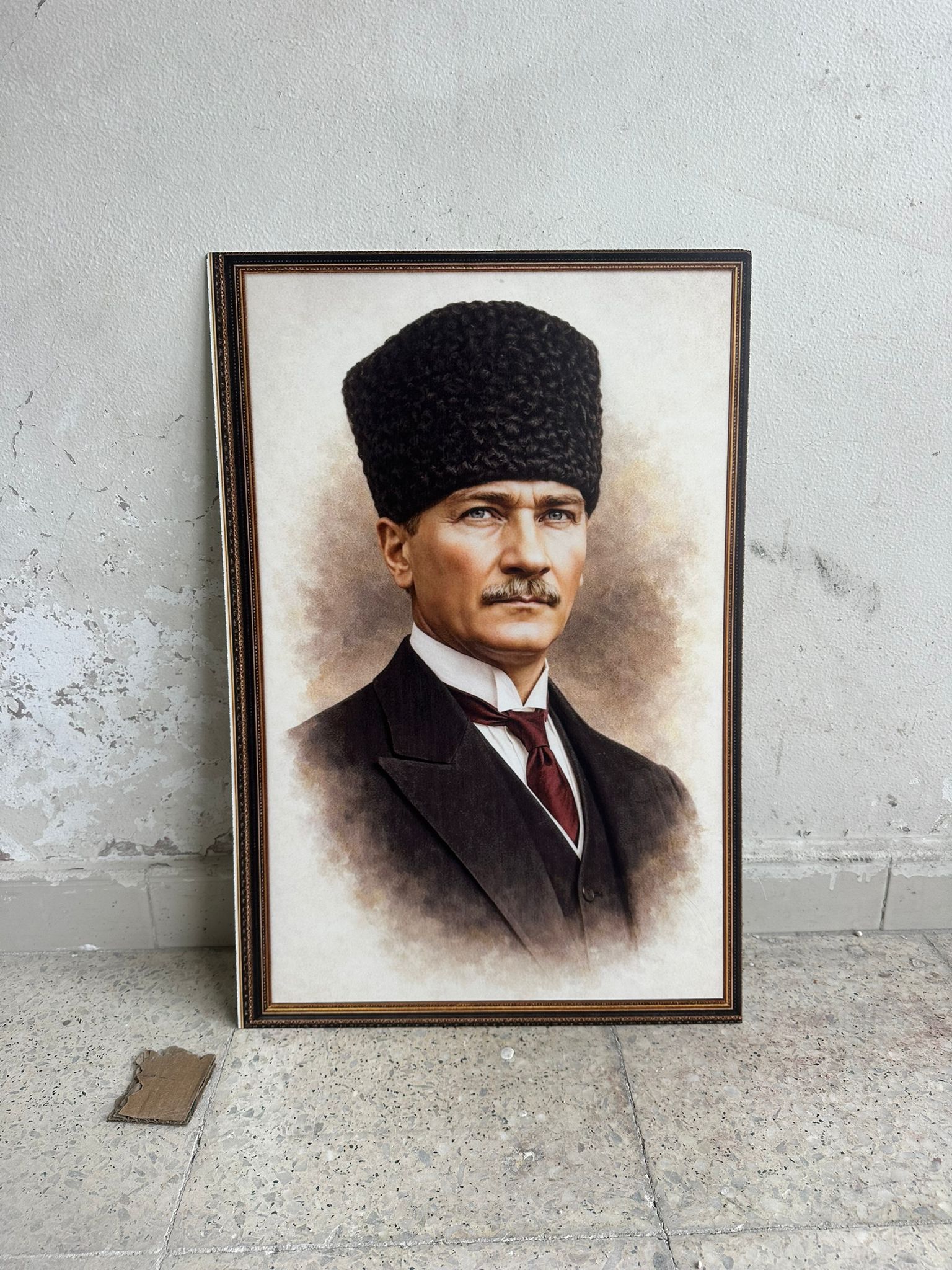 Atatürk Portresi - Premium Cam Tablo